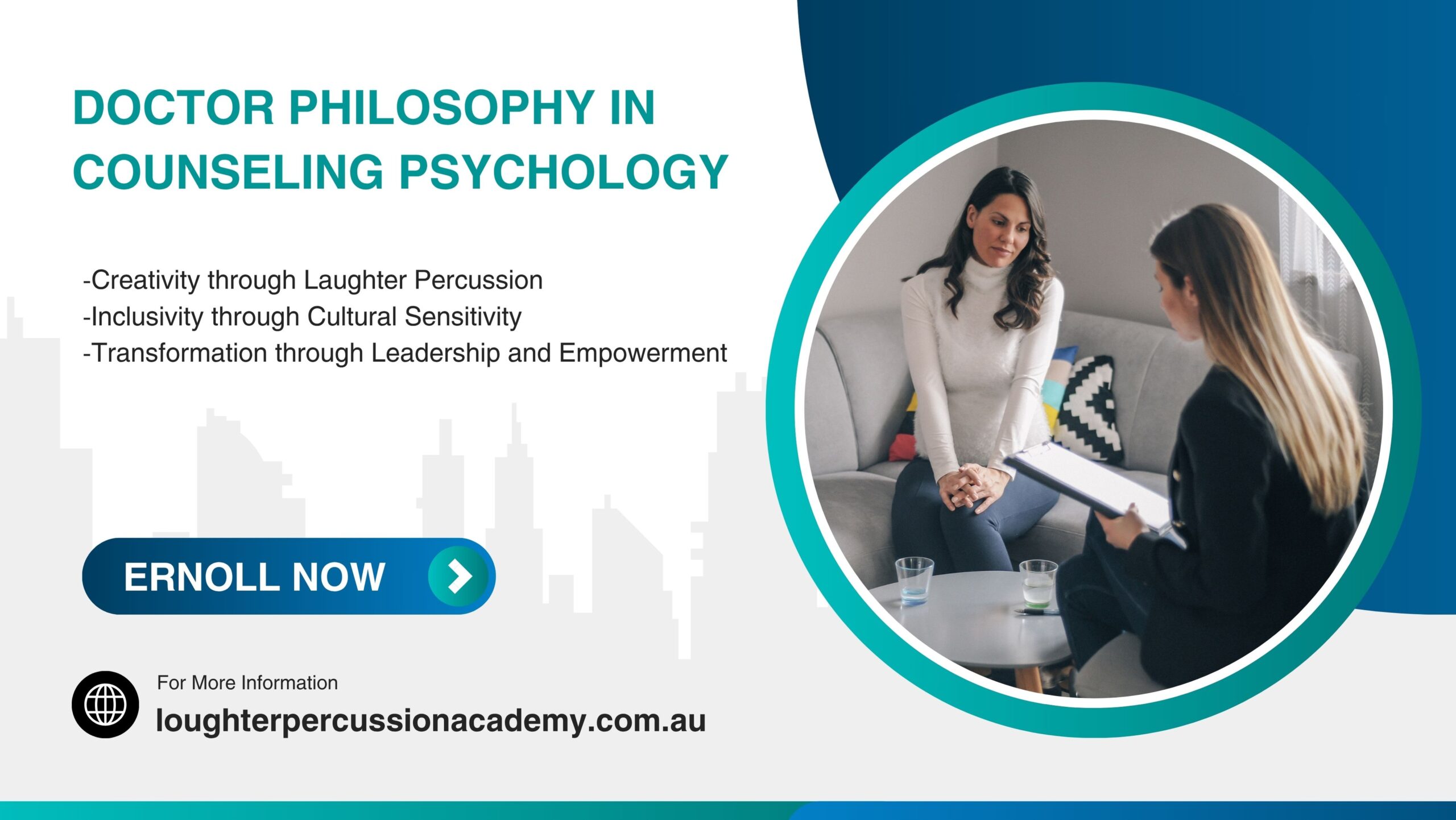 white and teal modern counseling service facebook cover